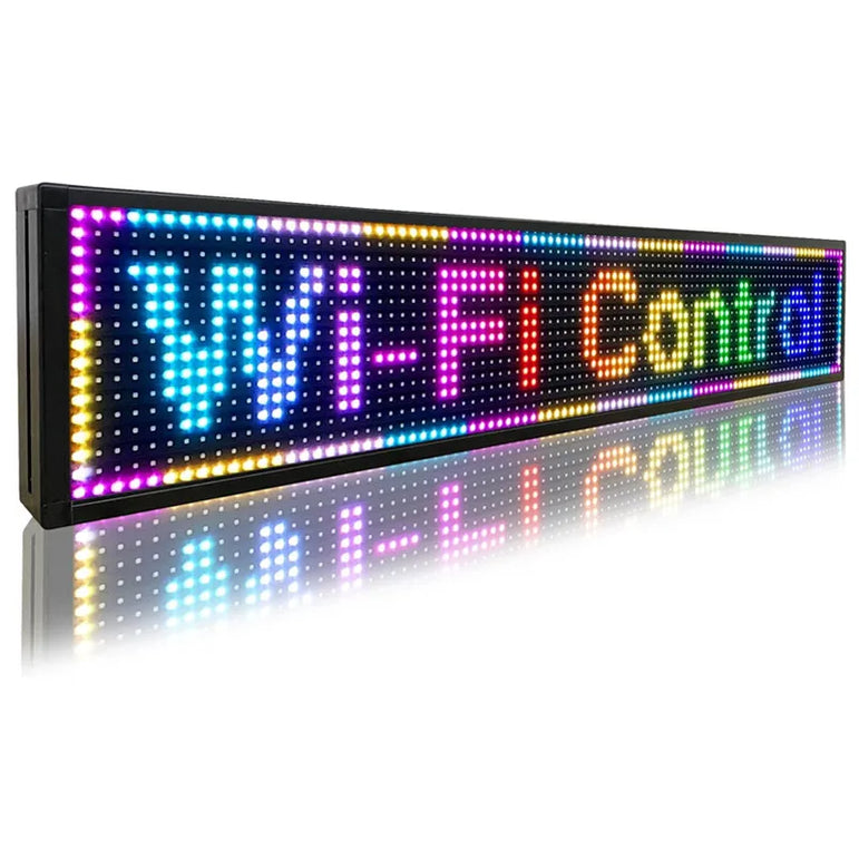Programmable LED Board RGB Full Color Sign 1000 x190x55mm LED Sign Display with High Perfect Resolution and New SMD Technology