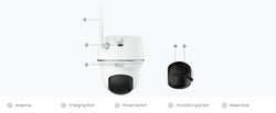 Reolink Argus 3MP PT WiFi Security Camera Outdoor Solar/Battery Powered IP Cam Wireless Pan Tilt Surveillance Cameras