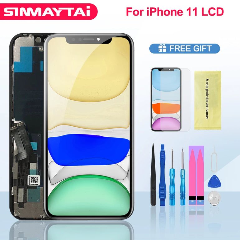 JK High quality For iPhone 11 LCD Display Touch Screen Digitizer Replacement Assembly Phone Parts With Tools