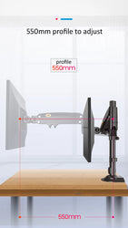 NEW NB H100 Gas Spring 22-35" LCD LED Monitor Holder Arm Full Motion Desktop Monitor TV Mount Bracket Load 2-12 kgs