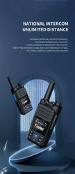 Earphones Desktop Charger 4G Gps Zello Walkie Talkie Long Range Mobile Ham POC Radio Amateur Android Walkie Talkie 50km 100 km