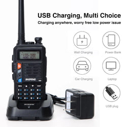 1/2PCS BaoFeng UV-S9 PLUS Waterproof Walkie Talkie 10W Powerful CB Radio Long Range Portable Two Way Radio for hunting travel