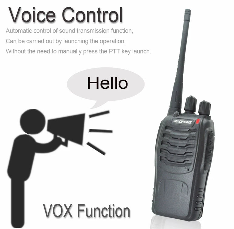 4PCS Original Baofeng BF888S Walkie Talkie 5W BF-888S 5KM UHF 400-470MHZ Transceiver Portable Two Way Radio BF 888S Intercom
