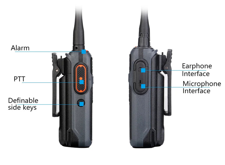 RETEVIS Walkie Talkie PMR RB617 Two-way Radio ht Communicator RB17 PTT Walkie-Talkies 2 pcs 4400mAh for Hunting Hotel Restaurant