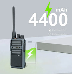 RETEVIS Walkie Talkie PMR RB617 Two-way Radio ht Communicator RB17 PTT Walkie-Talkies 2 pcs 4400mAh for Hunting Hotel Restaurant