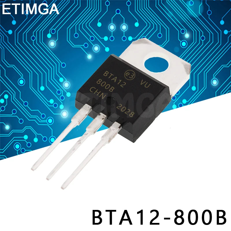 10PCS/LOT BTA12-800B BTA12-800C BTA12-800BW BTA12-800CW TO-220 Transistor BTA12800B BTA12800W