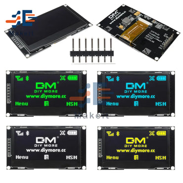2.42 inch 2.42" OLED Display Module 128x64 LCD HD Display Screen Board Module IC I2C SPI Serial SSD1309 for Arduino C51 STM32