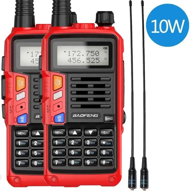 1/2PCS BaoFeng UV-S9 PLUS Waterproof Walkie Talkie 10W Powerful CB Radio Long Range Portable Two Way Radio for hunting travel