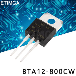 10PCS/LOT BTA12-800B BTA12-800C BTA12-800BW BTA12-800CW TO-220 Transistor BTA12800B BTA12800W