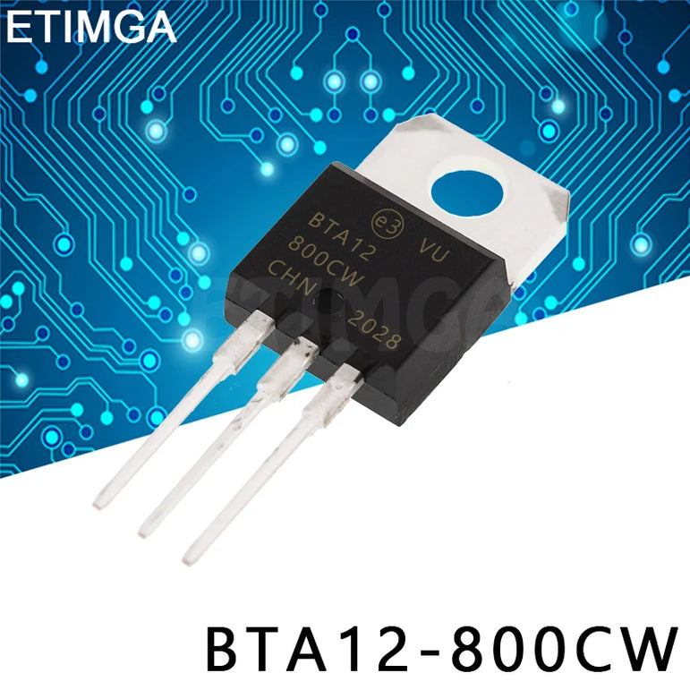10PCS/LOT BTA12-800B BTA12-800C BTA12-800BW BTA12-800CW TO-220 Transistor BTA12800B BTA12800W