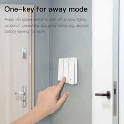 MOES Tuya ZigBee Wireless 9 Scene Switch Push Button Battery Powered Transmitter Smart Life App Automation 1/2/3 Gang