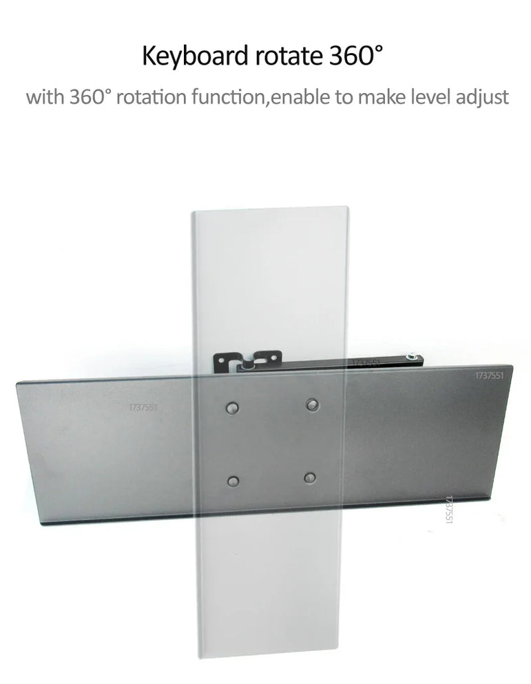 DL-123L-KYM3 Keyboard Tray mounted on wall 600x185mm for standing Working Keyboard Holder long arm