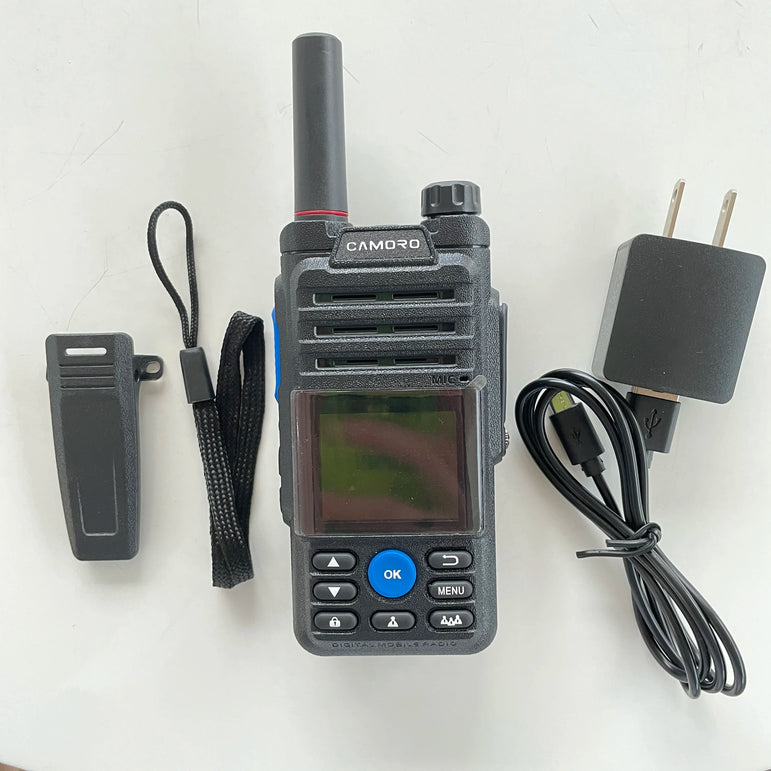 Earphones Desktop Charger 4G Gps Zello Walkie Talkie Long Range Mobile Ham POC Radio Amateur Android Walkie Talkie 50km 100 km