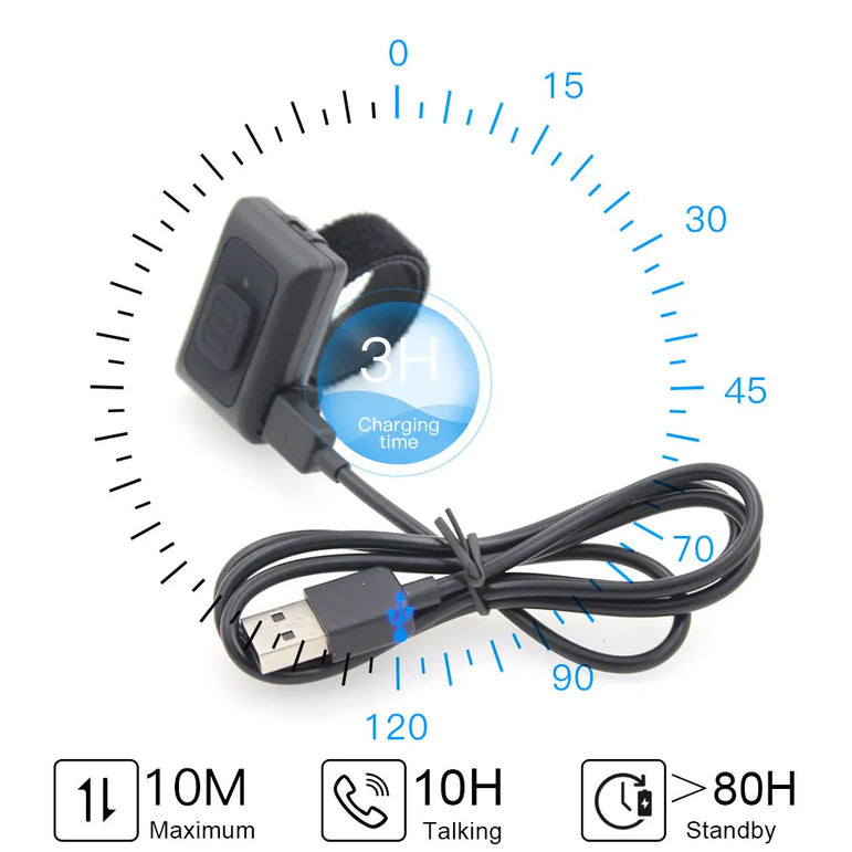 R16 IOS Version Wireless Bluetooth PTT Walkie Talkie Button for IOS Syetem Low Energy Work with Zello PTT Application