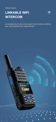 Earphones Desktop Charger 4G Gps Zello Walkie Talkie Long Range Mobile Ham POC Radio Amateur Android Walkie Talkie 50km 100 km