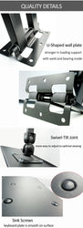 DL-123L-KYM3 Keyboard Tray mounted on wall 600x185mm for standing Working Keyboard Holder long arm