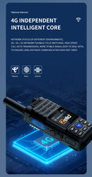Earphones Desktop Charger 4G Gps Zello Walkie Talkie Long Range Mobile Ham POC Radio Amateur Android Walkie Talkie 50km 100 km