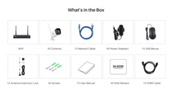 ANNKE 3MP WiFi Video Surveillance System 5MP NVR 4X 3MP Ip Camera Audio Recording Security Cameras AI Detection CCTV Cameras Kit