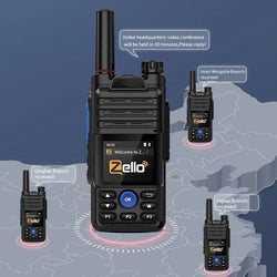 Earphones Desktop Charger 4G Gps Zello Walkie Talkie Long Range Mobile Ham POC Radio Amateur Android Walkie Talkie 50km 100 km