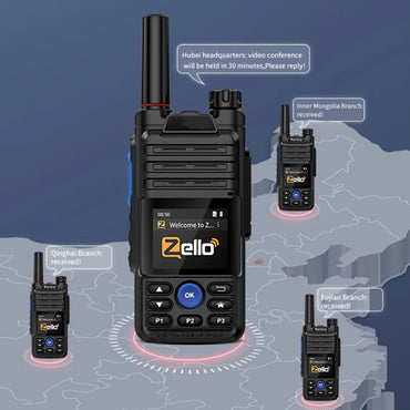 Earphones Desktop Charger 4G Gps Zello Walkie Talkie Long Range Mobile Ham POC Radio Amateur Android Walkie Talkie 50km 100 km