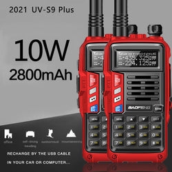 1/2PCS BaoFeng UV-S9 PLUS Waterproof Walkie Talkie 10W Powerful CB Radio Long Range Portable Two Way Radio for hunting travel
