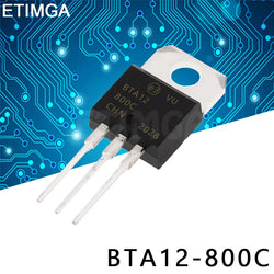 10PCS/LOT BTA12-800B BTA12-800C BTA12-800BW BTA12-800CW TO-220 Transistor BTA12800B BTA12800W