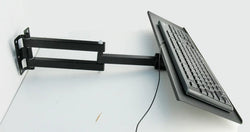 DL-123L-KYM3 Keyboard Tray mounted on wall 600x185mm for standing Working Keyboard Holder long arm