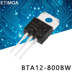 10PCS/LOT BTA12-800B BTA12-800C BTA12-800BW BTA12-800CW TO-220 Transistor BTA12800B BTA12800W