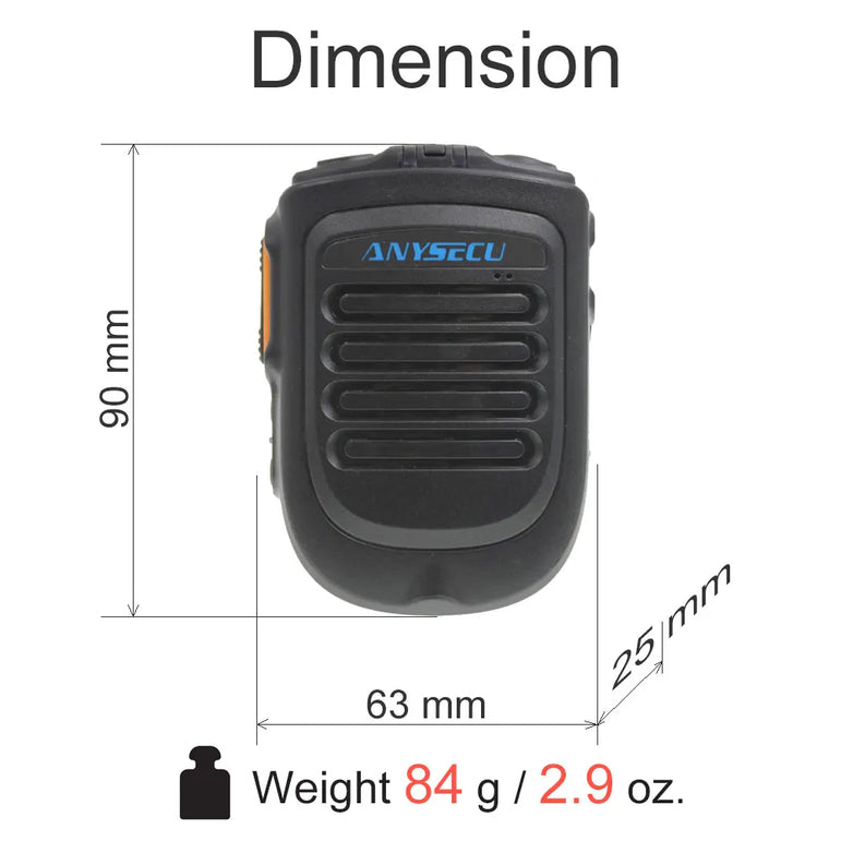 Wireless PTT Bluetooth Handsfree Speaker B01 Microphone for POC Android Network Radio Walkie Talkie Phone Work With Zello PTT