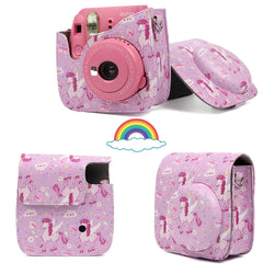 Fujifilm Instax Mini Camera Case Bag PU Leather Cover with Shoulder Strap For Instax Mini 9 Mini 8 Mini 11 Instant Film Cameras