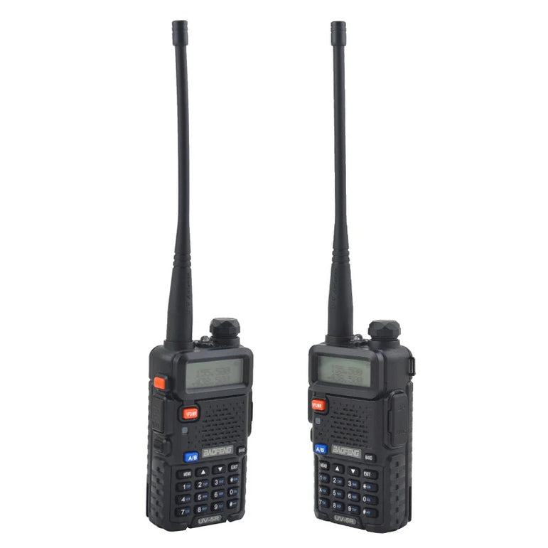 Baofeng Walkie Talkie UV-5R Dualband Two Way Radio VHF/UHF 136-174MHz & 400-520MHz FM Portable Transceiver with Earpiece