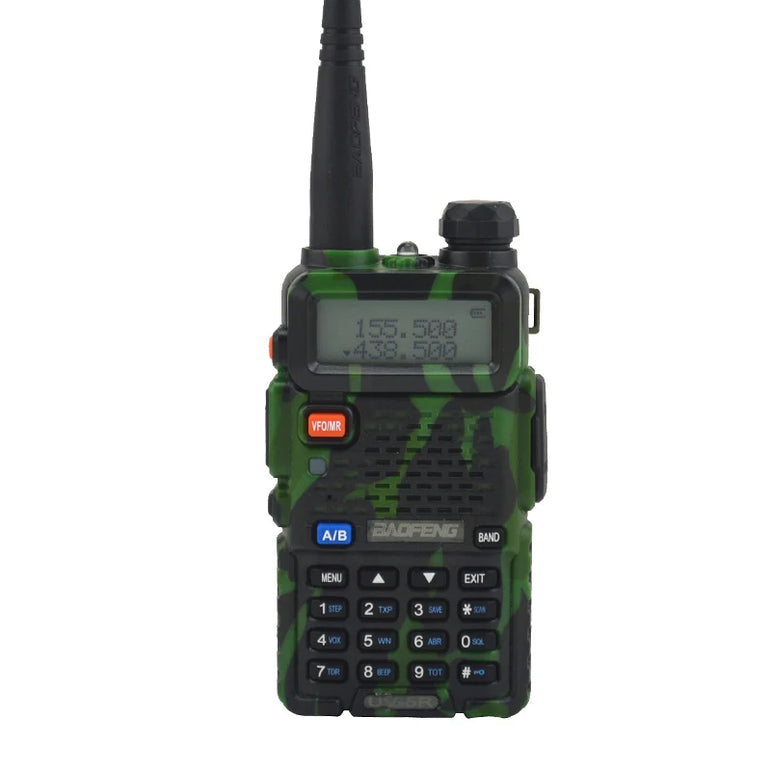 Baofeng Walkie Talkie UV-5R Dualband Two Way Radio VHF/UHF 136-174MHz & 400-520MHz FM Portable Transceiver with Earpiece