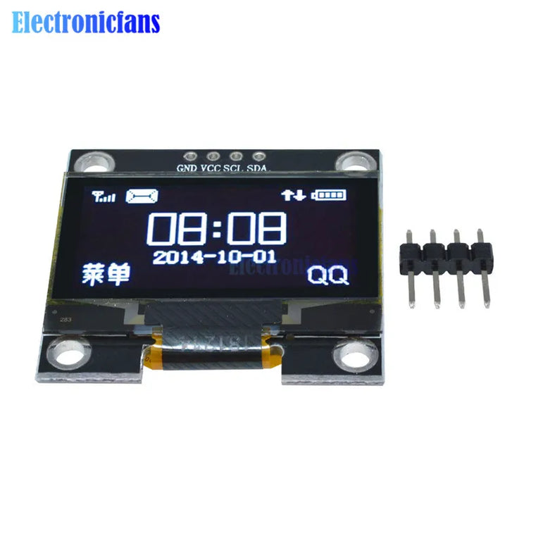 1.3 Inch 1.3" White OLED LCD 4PIN Display Module IIC I2C Interface 128x64 for Arduino