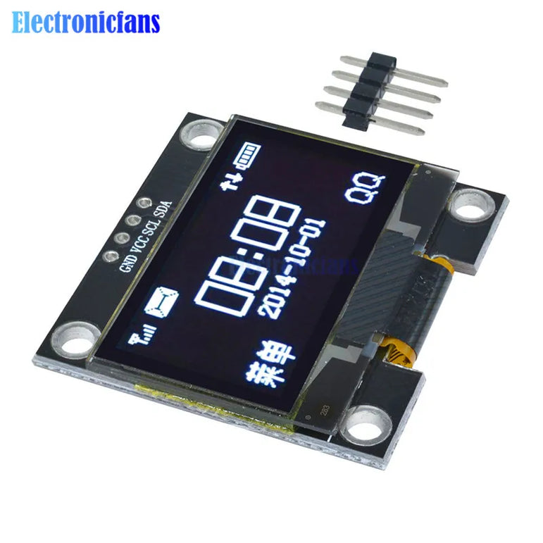 1.3 Inch 1.3" White OLED LCD 4PIN Display Module IIC I2C Interface 128x64 for Arduino