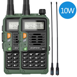 1/2PCS BaoFeng UV-S9 PLUS Waterproof Walkie Talkie 10W Powerful CB Radio Long Range Portable Two Way Radio for hunting travel