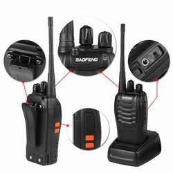 4PCS Original Baofeng BF888S Walkie Talkie 5W BF-888S 5KM UHF 400-470MHZ Transceiver Portable Two Way Radio BF 888S Intercom