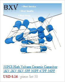 10PCS 275VAC Capacitor X2 Series 0.01UF ~ 2.2UF Polypropylene Film Capacitor New 10nf 100nf 150nf 200nf 680nf 470nf 1UF