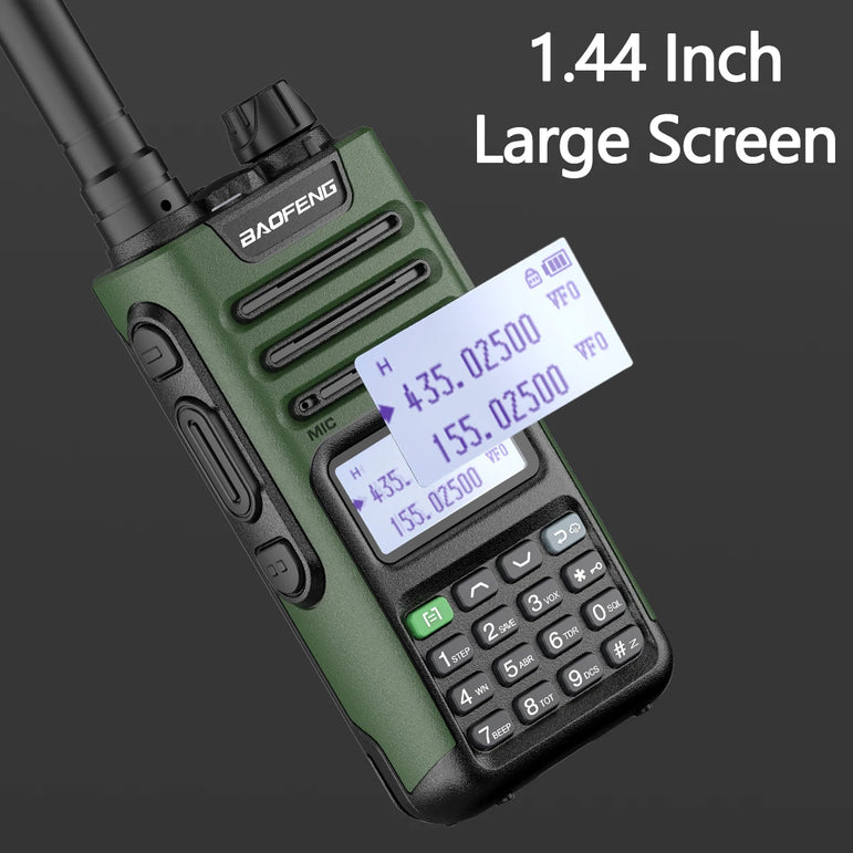 2PCS BAOFENG UV13 Pro V2 10W Waterproof Walkie Talkie UHF/VHF Dual Band UV13PRO with Typ-C Cable Upgrade of UV-10R Two Way Radio