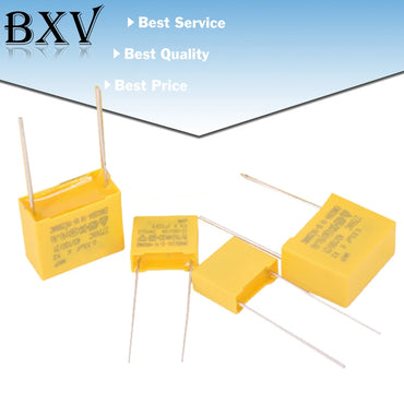 10PCS 275VAC Capacitor X2 Series 0.01UF ~ 2.2UF Polypropylene Film Capacitor New 10nf 100nf 150nf 200nf 680nf 470nf 1UF