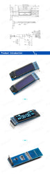 0.91 inch OLED module 0.91" white/blue OLED 128X32 OLED LCD LED Display Module 0.91" IIC Communicate