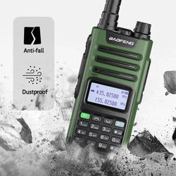 2PCS BAOFENG UV13 Pro V2 10W Waterproof Walkie Talkie UHF/VHF Dual Band UV13PRO with Typ-C Cable Upgrade of UV-10R Two Way Radio