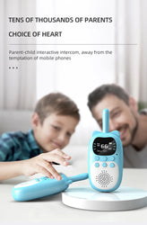 2PCS Kids Mini Walkie Talkie Rechargeable 1000mAh Handheld 0.5W 3km Radio Transceiver Interphone Child Christmas Toys Gifts