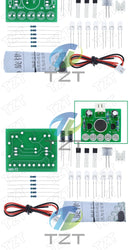 TZT 3V-5.5V Voice Activated Control Lamp LED Melody Light Module DIY Electronic Funny Kit Production Suite Learning Board