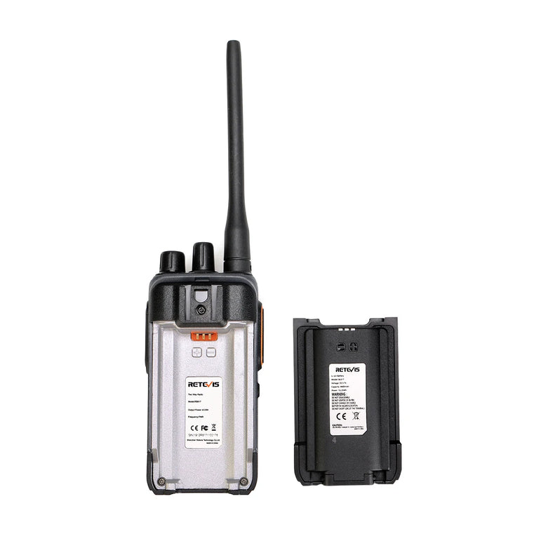 RETEVIS Walkie Talkie PMR RB617 Two-way Radio ht Communicator RB17 PTT Walkie-Talkies 2 pcs 4400mAh for Hunting Hotel Restaurant