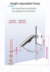NEW NB H100 Gas Spring 22-35" LCD LED Monitor Holder Arm Full Motion Desktop Monitor TV Mount Bracket Load 2-12 kgs