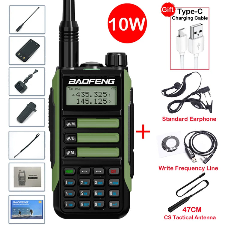 2025 Baofeng UV-16 Max IP68 Waterproof Walkie Talkie Dual Band High Power CB Radio Vhf Uhf CB Ham Radio Long Range Two Way Radio