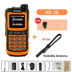 Baofeng AD-20 Walkie Talkie Full Band Analog/Digital Wireless Copy Frequency 1024CH Text Message Digital Encryption Record Radio