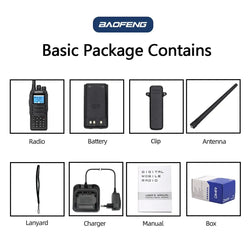 1701 open gd77 Baofeng Digital Walkie Talkie Dual Mode DMR Analog Two Way Radio Dual Time slot Tier 1+2 Dr 1801