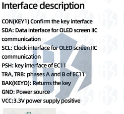 0.96/1.3 inch white oled display screen combined with EC11 rotary encoder module IIC interface for arduino
