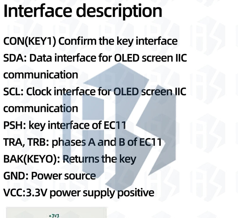 0.96/1.3 inch white oled display screen combined with EC11 rotary encoder module IIC interface for arduino